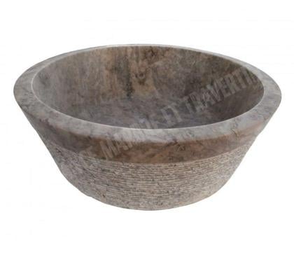 Bricolage - Jardin - Outillage Forcalqueiret Var - Photos Vivastreet Travertin Silver Gris Vasque Modèl Mi-Conique Strié REF 1113