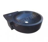 Basalte Noir Lave Main Esthétique Angle 40x40 cm REFR 1692