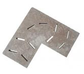 Travertin Classique Grille Angle Fleche 50x50 cm REF 947