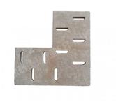 Travertin Classique Grille Angle D 50x50 cm REF 945