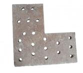  Travertin Classique Grille Angle Perfore 50x50 cm REF 951