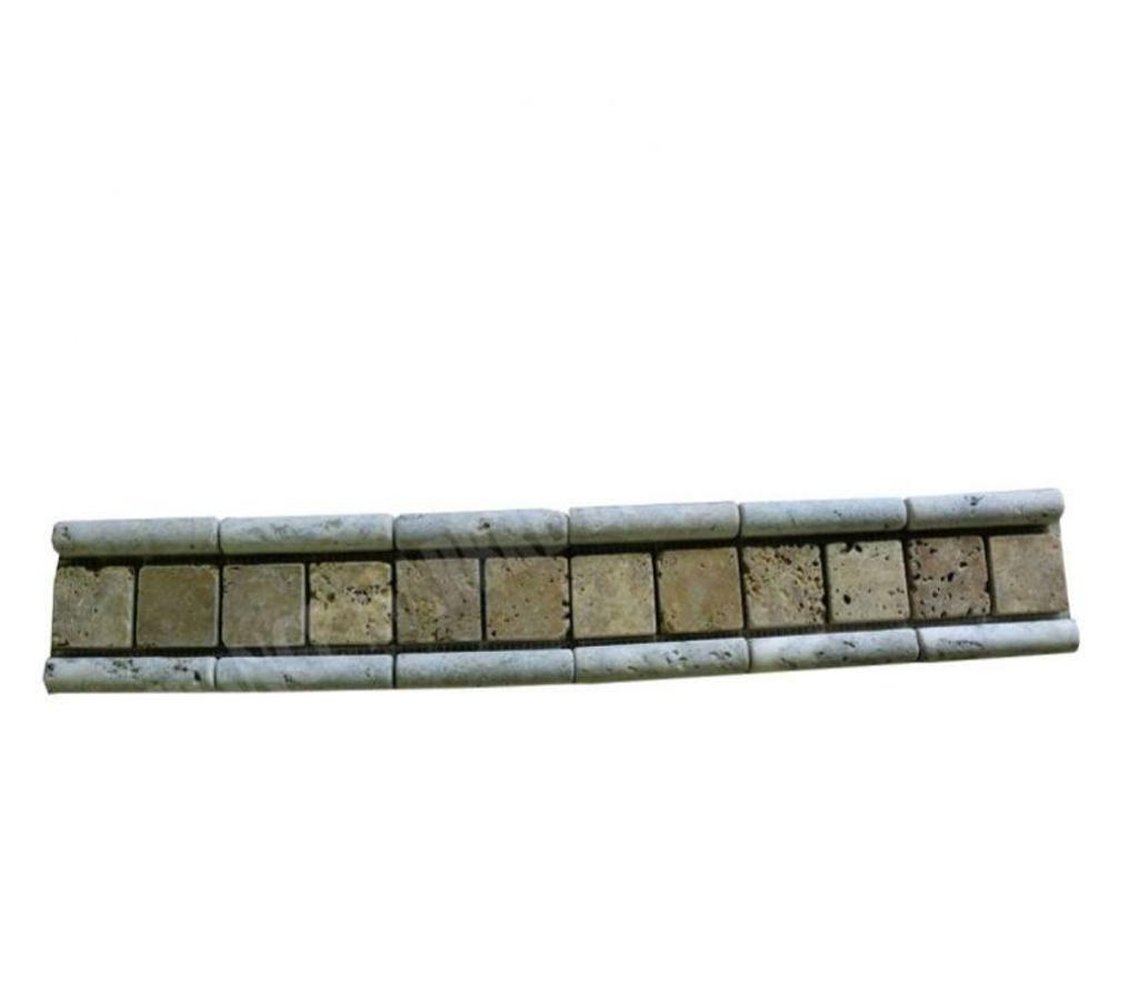 Var Forcalqueiret - 83136 - Photos Vivastreet Travertin Frise GrisJaune Mosaïque 30x8 cm REF 743