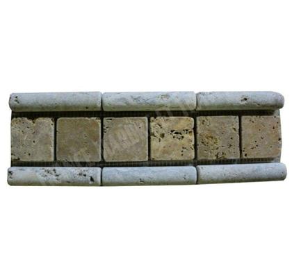 Bricolage - Jardin - Outillage Forcalqueiret Var - Photos Vivastreet Travertin Frise GrisJaune Mosaïque 30x8 cm REF 743