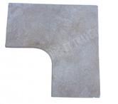 Travertin ClssBeige Margelle de Piscine ARentrant REF 024