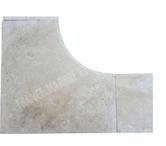 Travertin ClssClair Margelle de Piscine ARentrant REF 582
