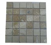 Travertin Beige Mosaïque Rebouché 4,8x4,8 cm REF 507