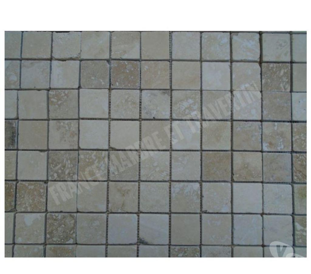 Var Forcalqueiret - 83136 - Photos Vivastreet Travertin Beige Mosaïque Rebouché 4,8x4,8 cm REF 507