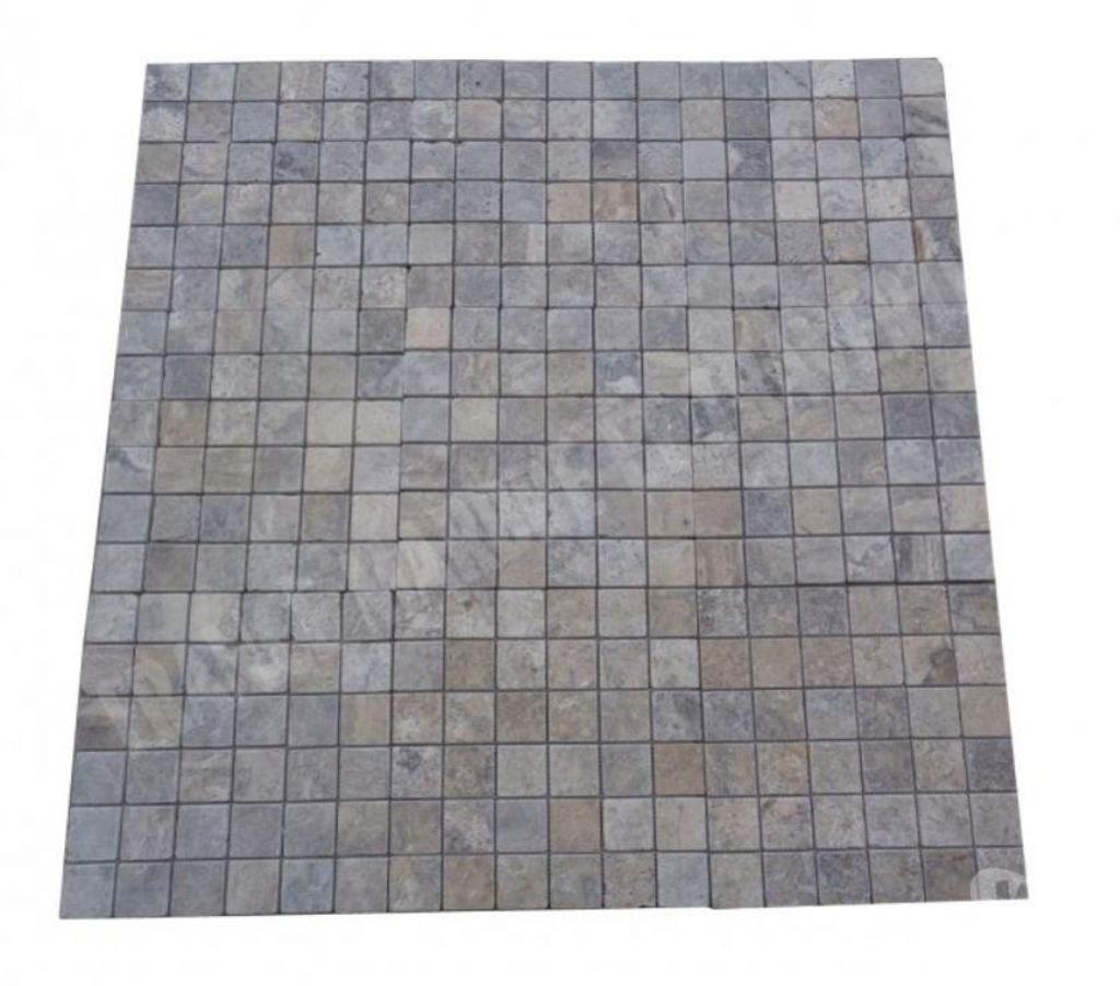 Var Forcalqueiret - 83136 - Photos Vivastreet Travertin Gris Silver Mosaïque 4,8x4,8 cm REF 1294