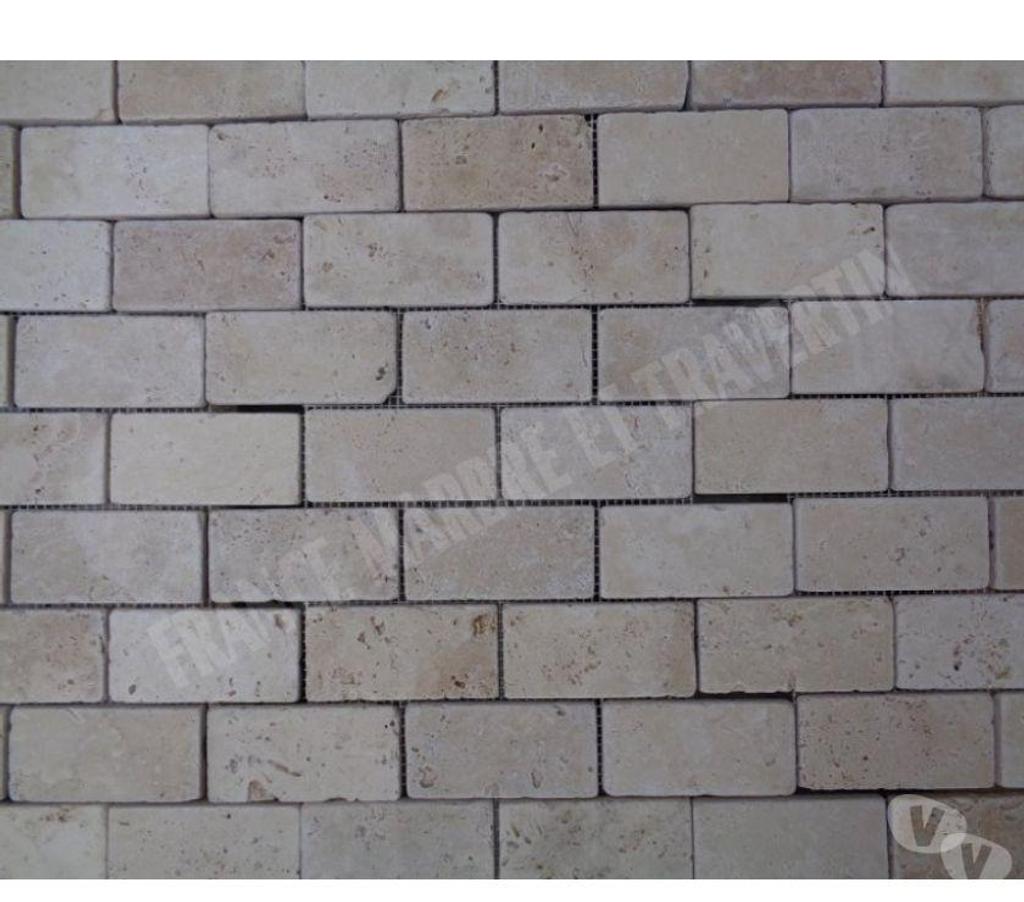 Var Forcalqueiret - 83136 - Photos Vivastreet Travertin Classique Beige Mosaïque 4,8x10 cm REF 1466