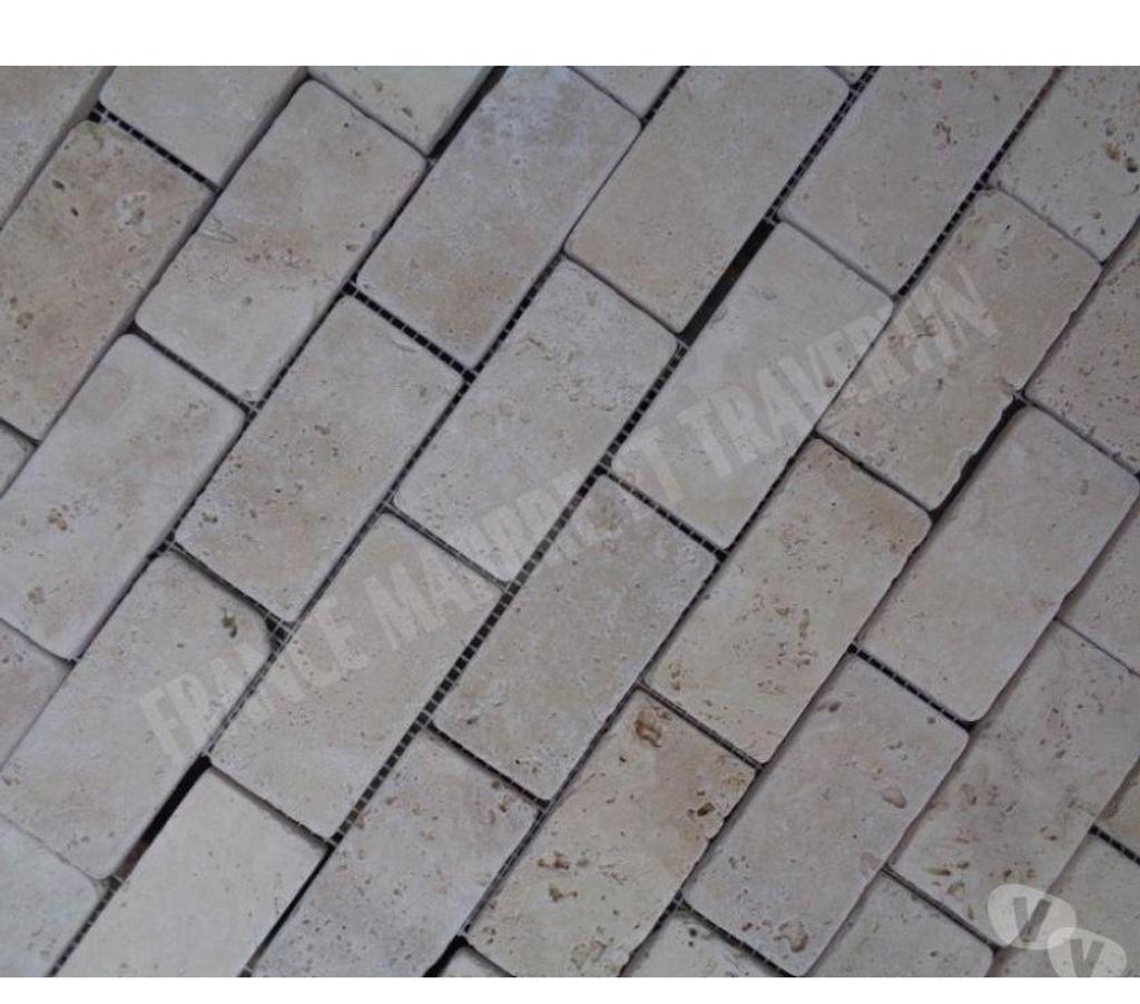 Var Forcalqueiret - 83136 - Photos Vivastreet Travertin Classique Beige Mosaïque 4,8x10 cm REF 1466
