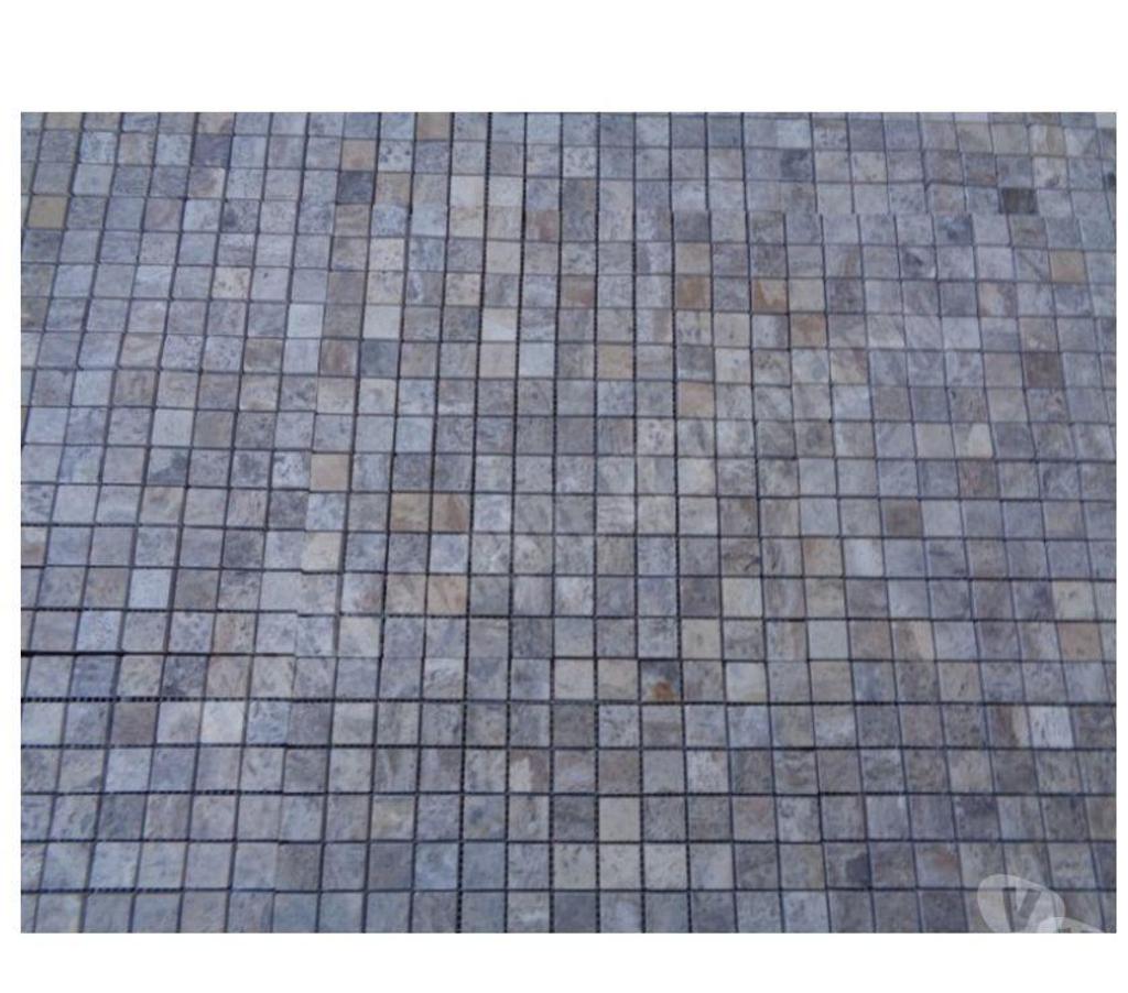 Var Forcalqueiret - 83136 - Photos Vivastreet Travertin Gris Silver Mosaïque 2,3x2,3 cm REF 1779