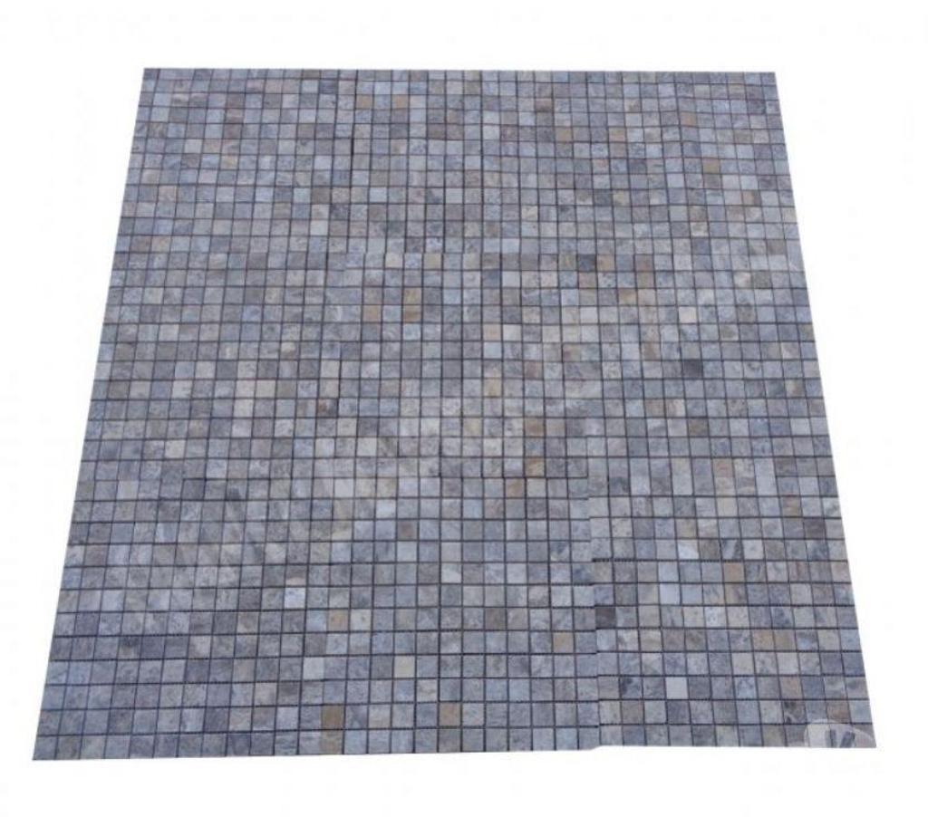 Var Forcalqueiret - 83136 - Photos Vivastreet Travertin Gris Silver Mosaïque 2,3x2,3 cm REF 1779