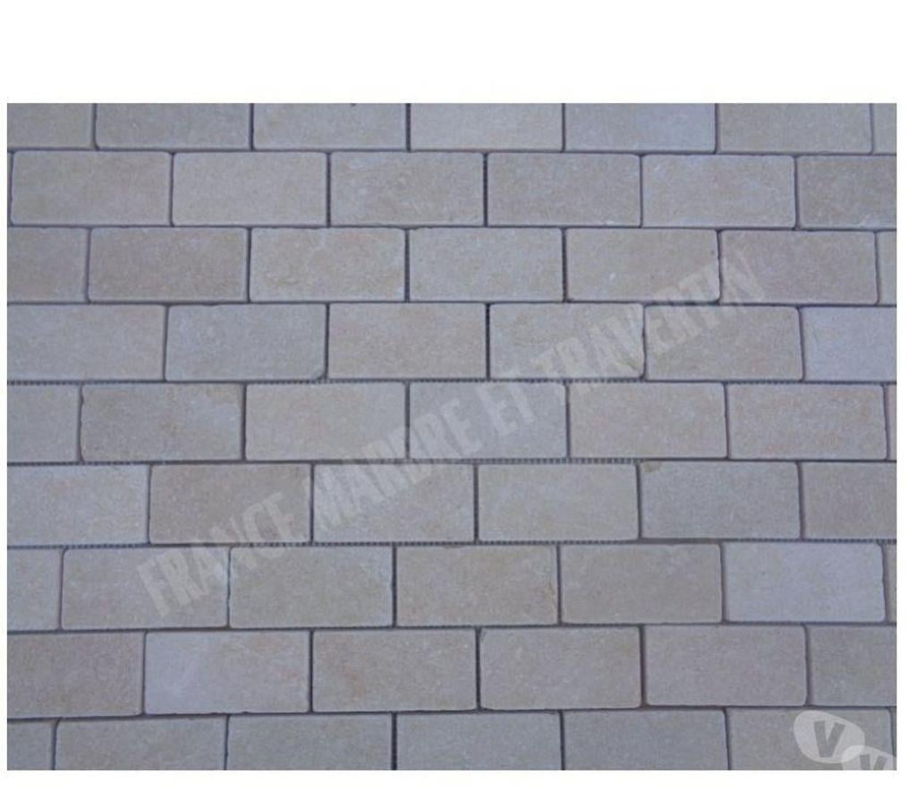  Var Forcalqueiret - 83136 - Photos Vivastreet Marbre Salem Beige Mosaique 4,8x10 cm REF 2799