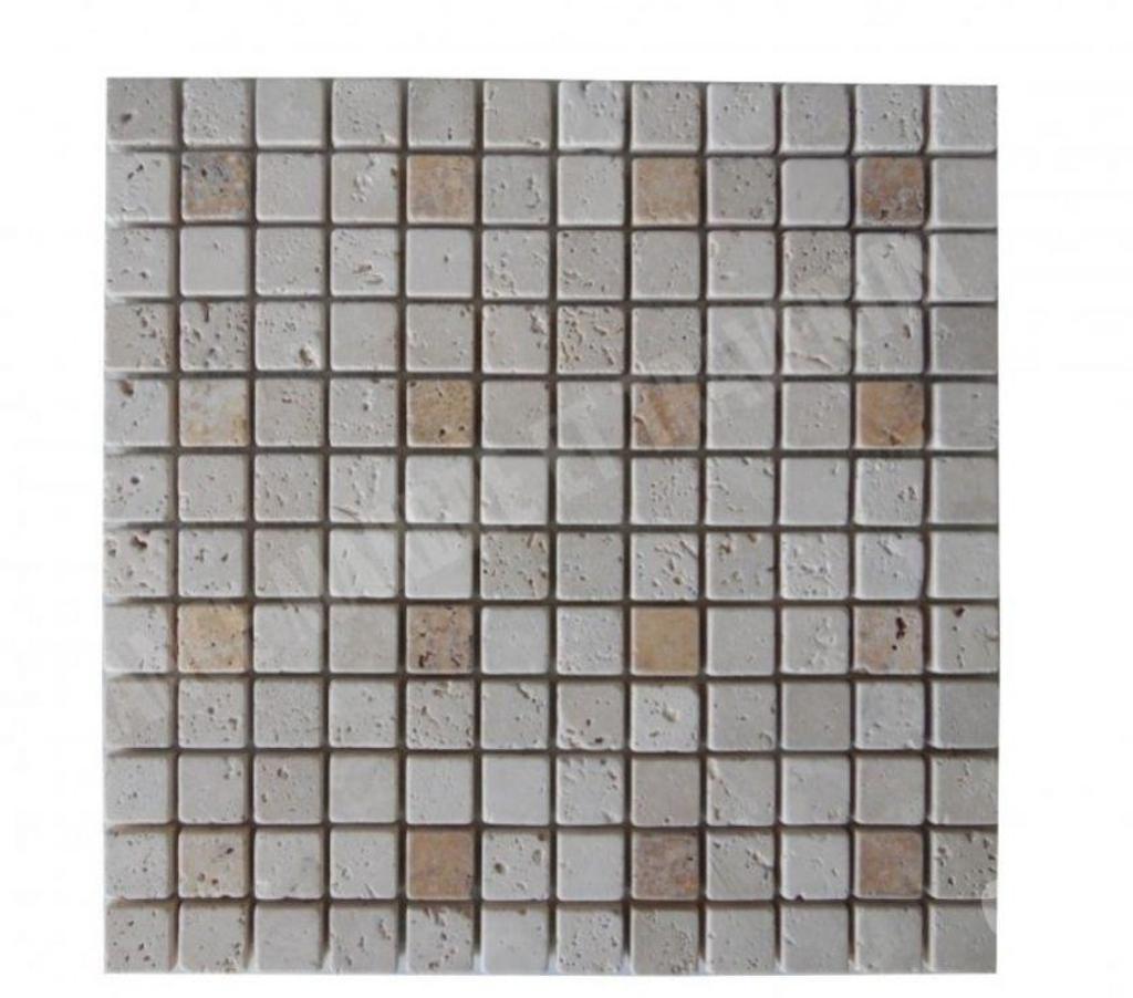 Var Forcalqueiret - 83136 - Photos Vivastreet Travertin Beige - Milieu Jaune Mosaïque 2,3x2,3 cm REF 1606