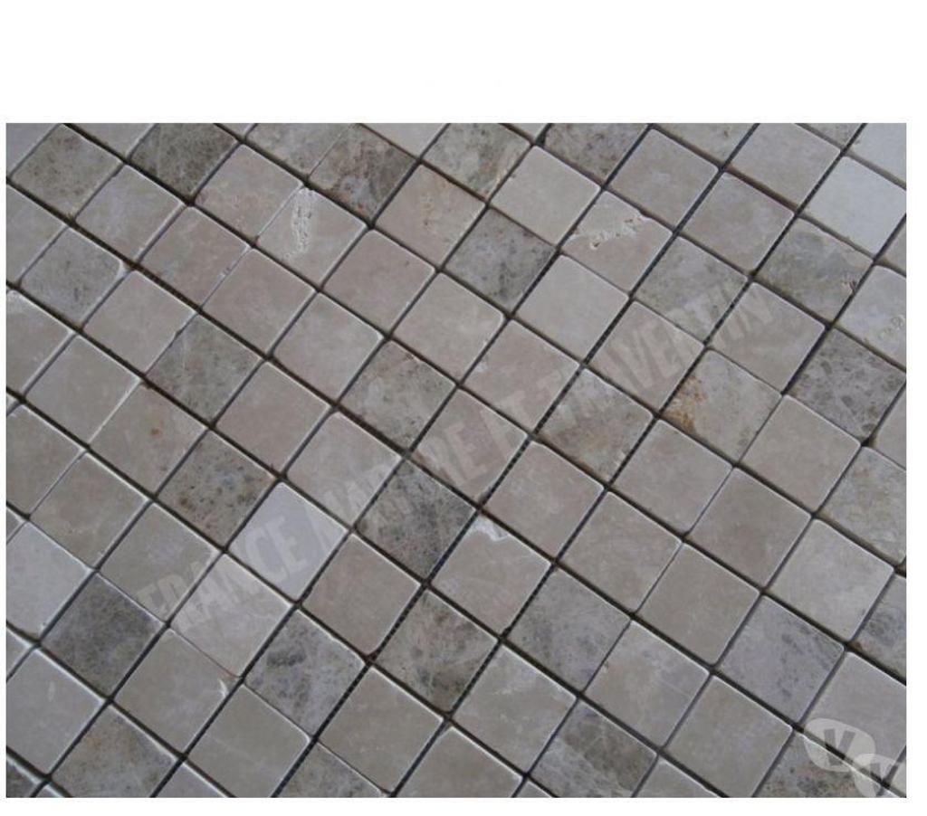 Var Forcalqueiret - 83136 - Photos Vivastreet Marbre Beige - Emperador Mosaïque 4,8x4,8 cm REF 2408