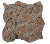 Marbre Rouge Mosaique Opus Galet REF 138