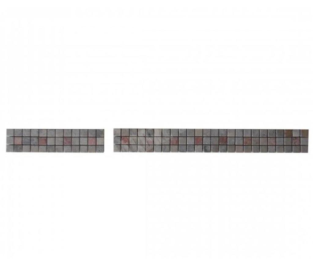 Var Forcalqueiret - 83136 - Photos Vivastreet Travertin Silver - Milieu Rose Frise 30,5x7,5 cm REF 2955