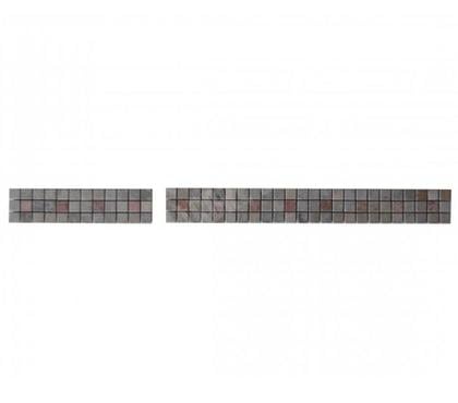 Bricolage - Jardin - Outillage Forcalqueiret Var - Photos Vivastreet Travertin Silver - Milieu Rose Frise 30,5x7,5 cm REF 2955