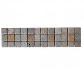 Travertin Silver - Milieu Jaune Frise 30,5x7,5 cm REF 1347
