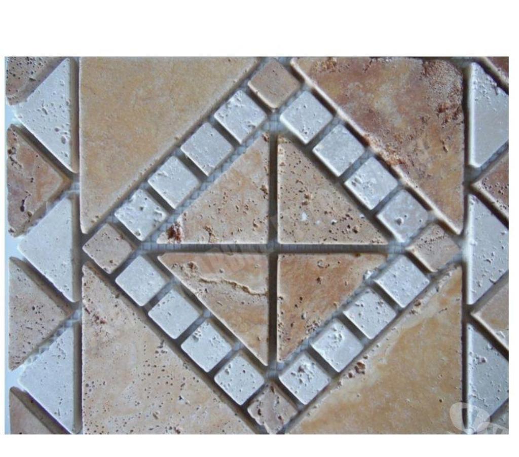  Var Forcalqueiret - 83136 - Photos Vivastreet Travertin Jaune & Classique Rosace 30,5x30,5 cm REF 1138