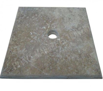 Bricolage - Jardin - Outillage Forcalqueiret Var - Photos Vivastreet Travertin Walnut Chapeau Pilier 30,5x30,5 cm REF 3135