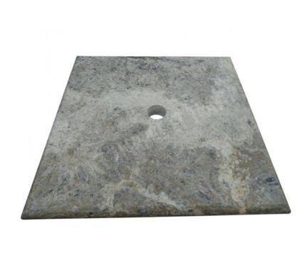 Bricolage - Jardin - Outillage Forcalqueiret Var - Photos Vivastreet Travertin Silver Chapeau Pilier 40,6x40,6 cm REF 3110