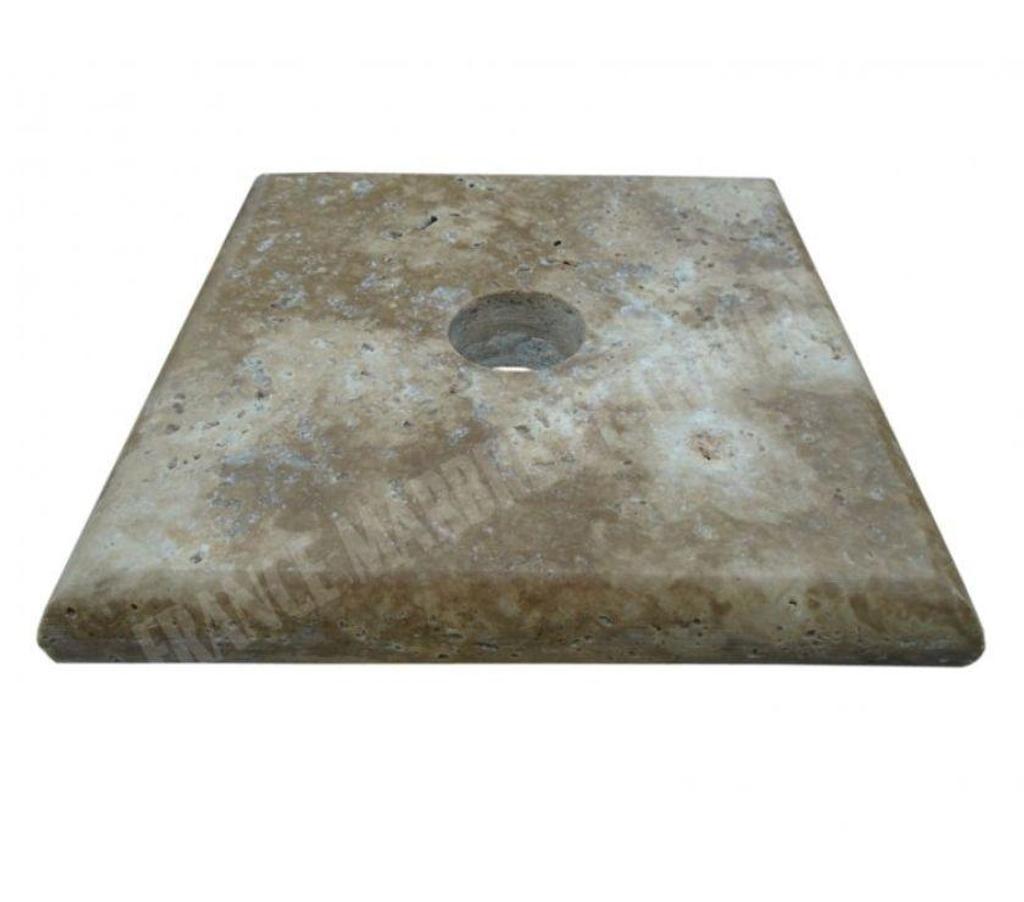  Var Forcalqueiret - 83136 - Photos Vivastreet Travertin Walnut Chapeau Pilier 20,3x20,3 cm REF 3103