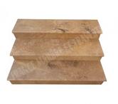 Travertin Noce Marron Marche Escalier REF 2883