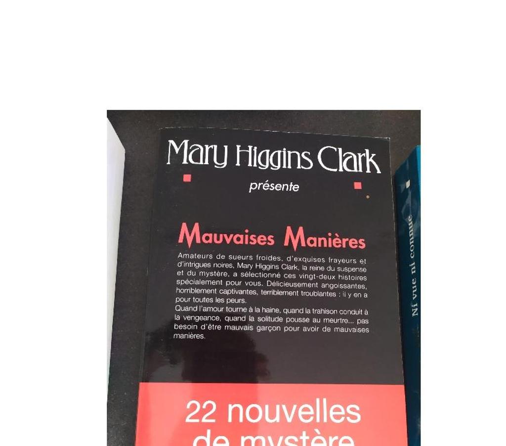 Livres occasion Moselle Florange - 57190 - Photos Vivastreet MARY HIGGINS CLARK 