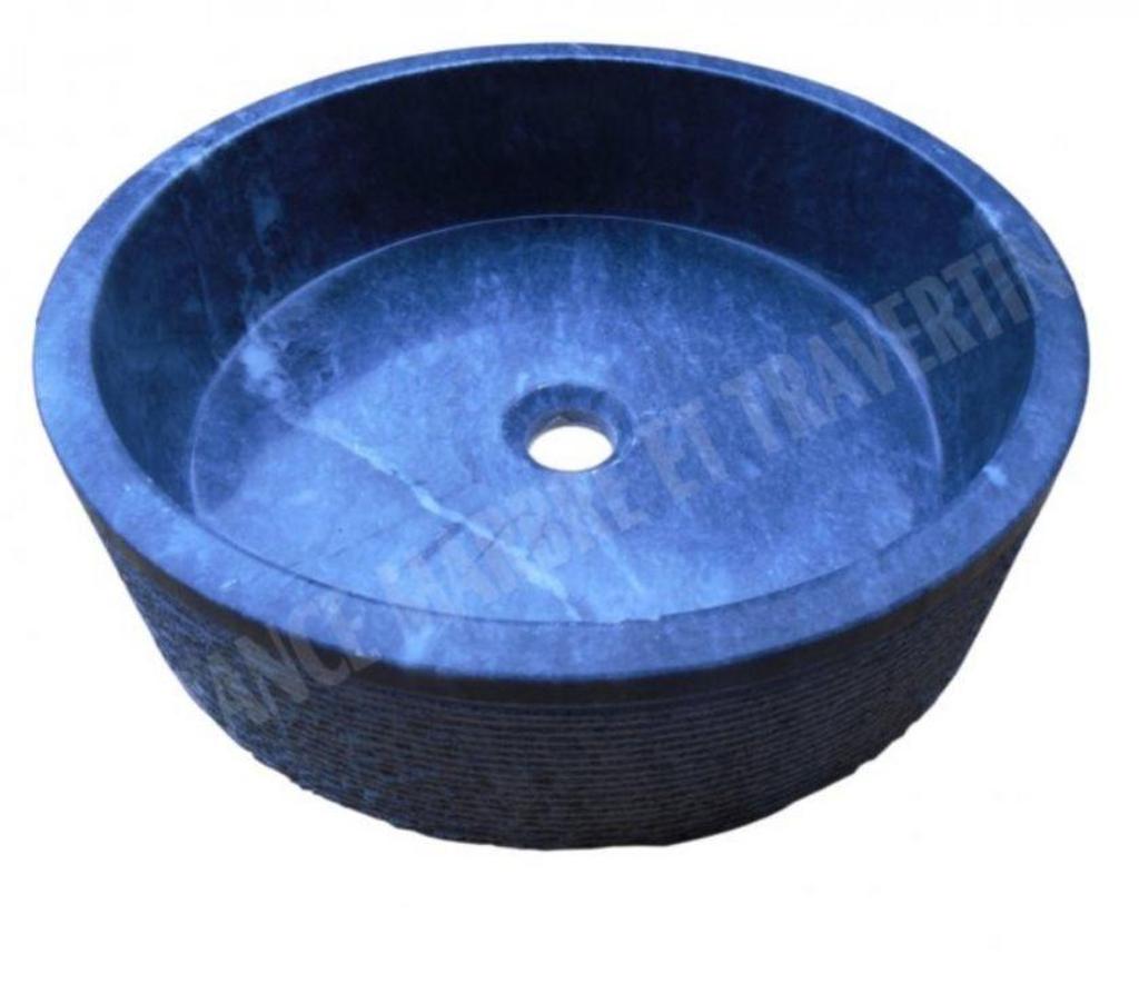  Var Forcalqueiret - 83136 - Photos Vivastreet Pierre Bleue Vasque Cylindre Plat Strié REF 3098