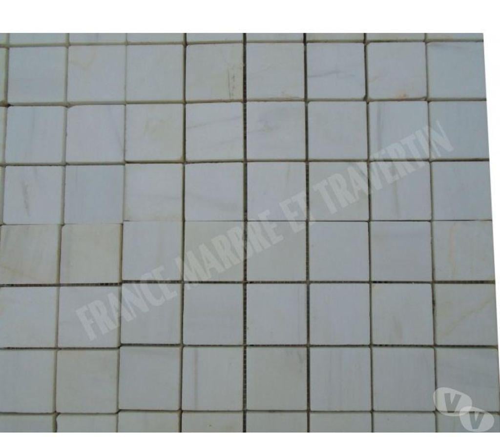  Var Forcalqueiret - 83136 - Photos Vivastreet Dolomite Blanc Mosaïque 4,8x4,8 cm REF 3256