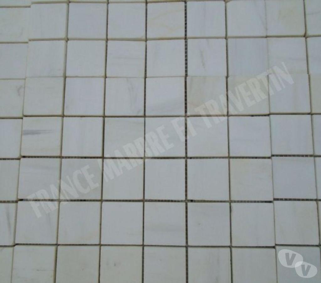  Var Forcalqueiret - 83136 - Photos Vivastreet Dolomite Blanc Mosaïque 4,8x4,8 cm REF 3256