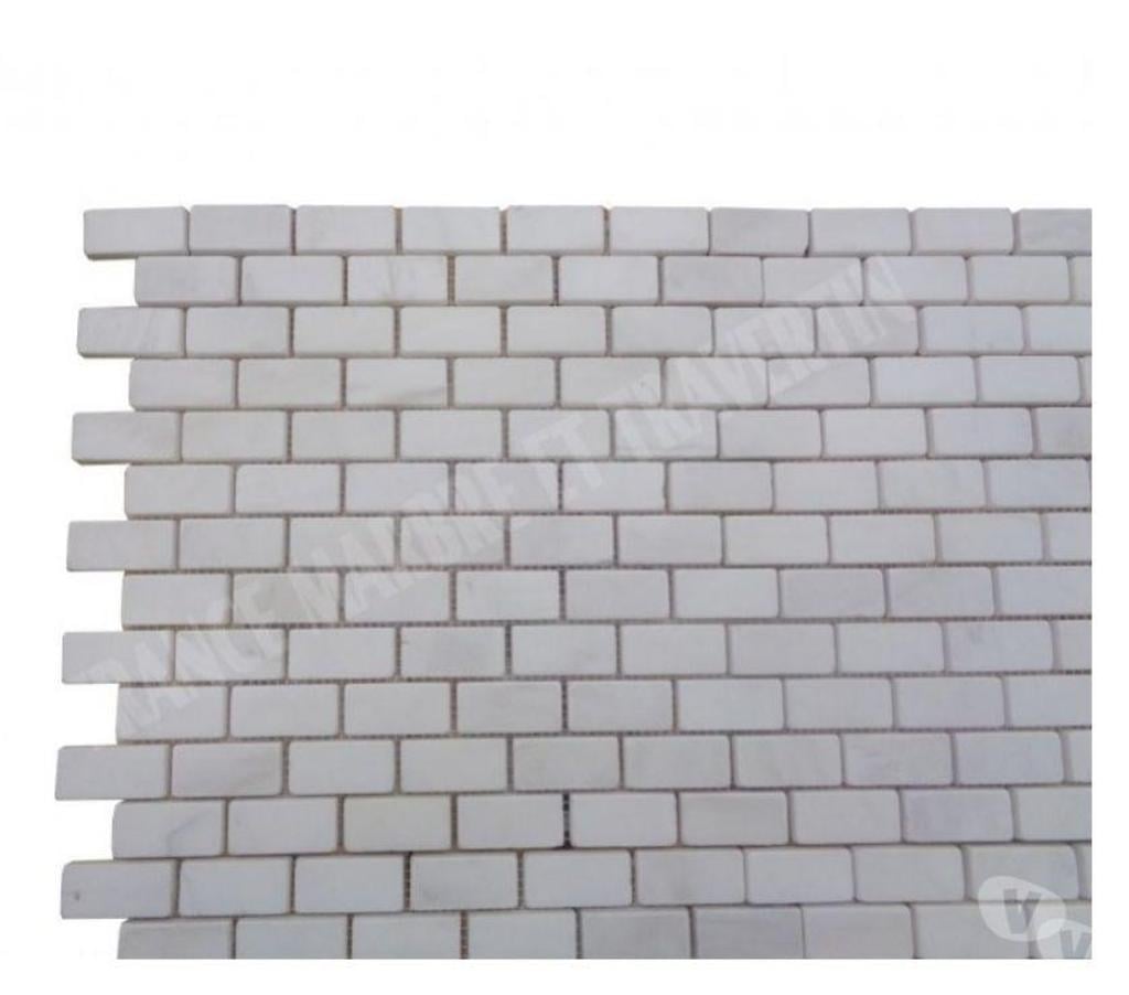  Var Forcalqueiret - 83136 - Photos Vivastreet Dolomite Blanc Mosaïque 2,3x4,8 cm REF 2910