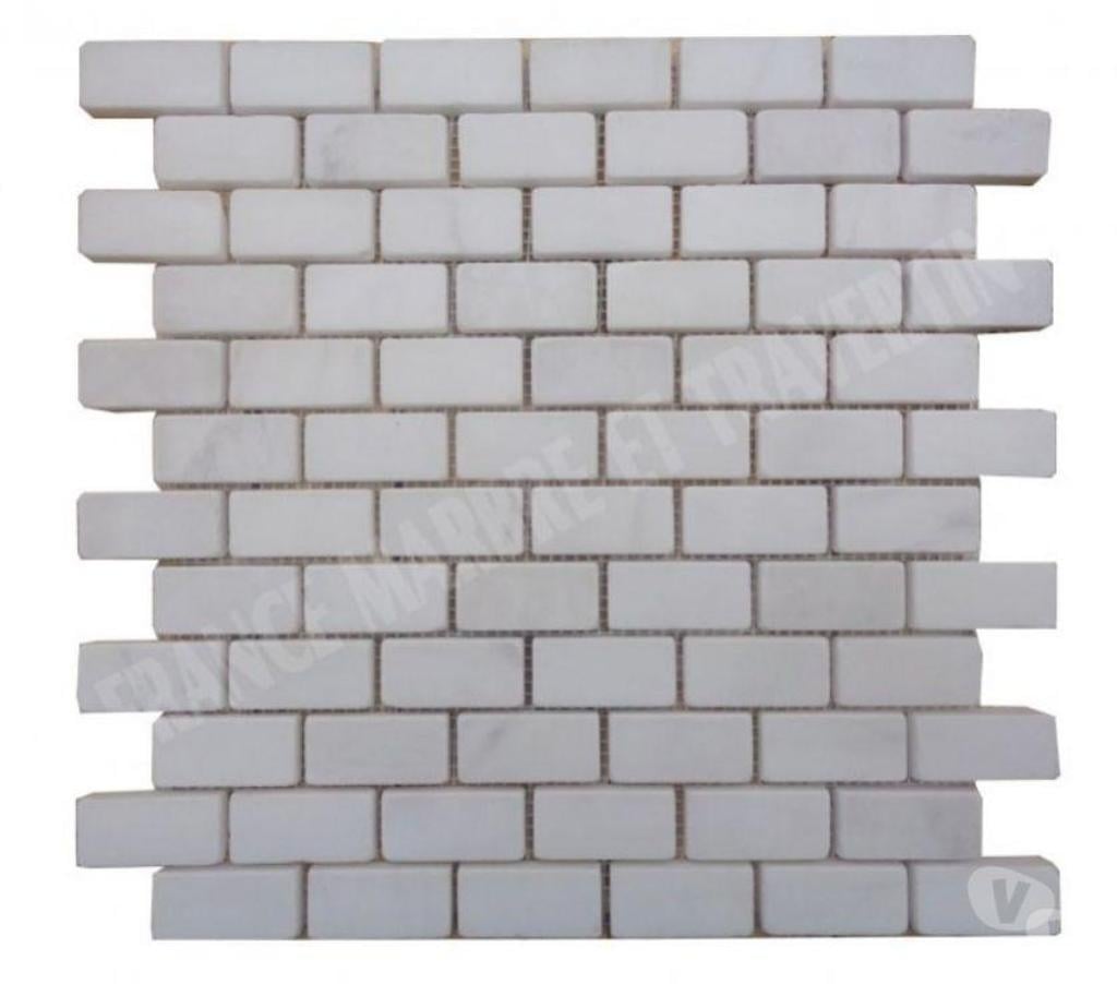  Var Forcalqueiret - 83136 - Photos Vivastreet Dolomite Blanc Mosaïque 2,3x4,8 cm REF 2910