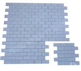 Dolomite Blanc Mosaïque Parquet 4,8x10 cm REF 2885