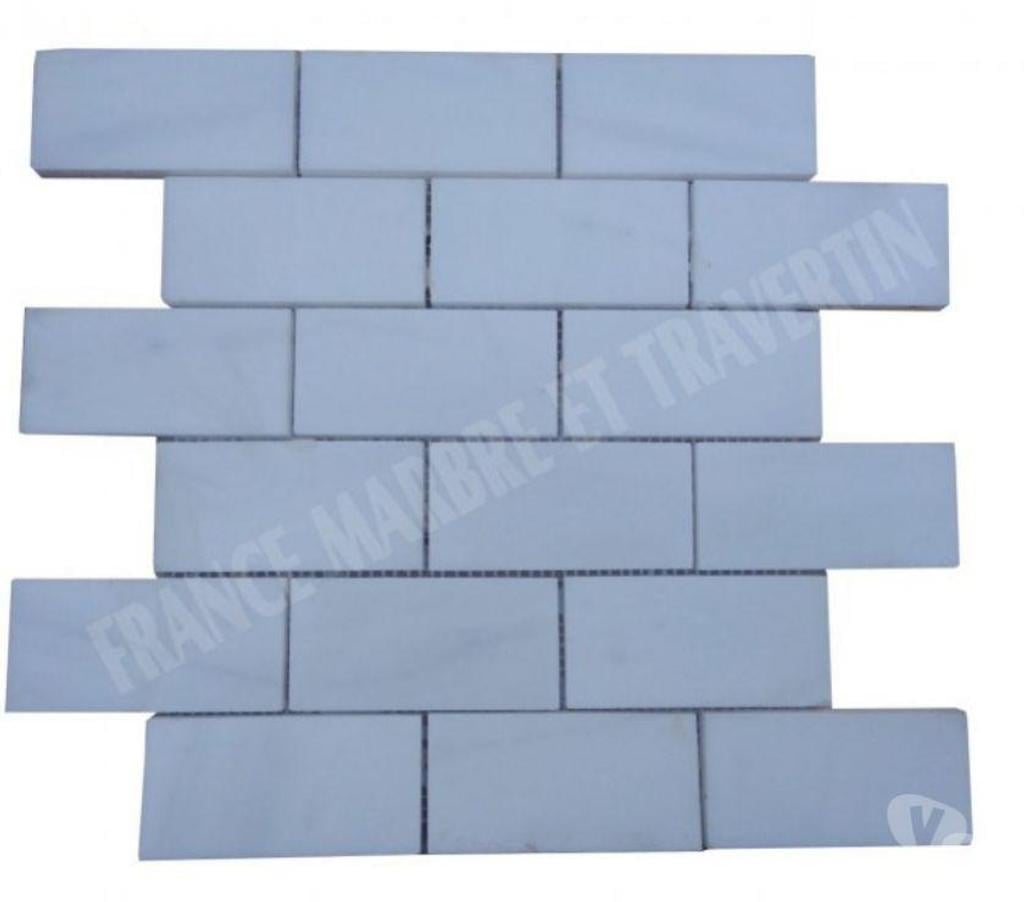  Var Forcalqueiret - 83136 - Photos Vivastreet Dolomite Blanc Mosaïque Parquet 4,8x10 cm REF 2885