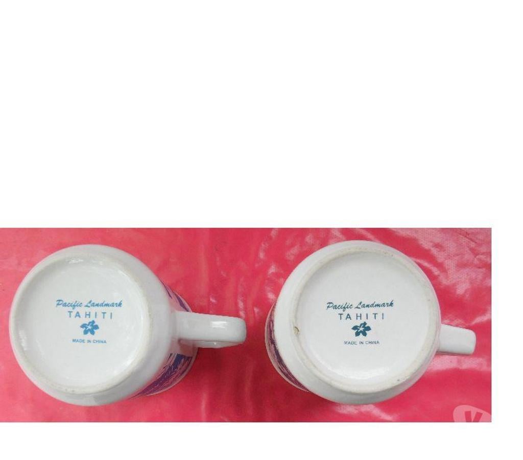 Ameublement & art de la table Hérault Castries - 34160 - Photos Vivastreet 2 mugs (chopes) en céramique d’occasion ramenées de Tahiti 