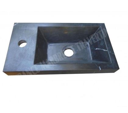 Bricolage - Jardin - Outillage Forcalqueiret Var - Photos Vivastreet Marbre Noir Vasque Lave Main Angle 40x22 cm REF 3200