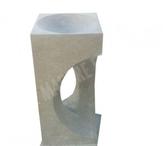 Marbre Beige Marfil Piédestal Vasque 40x40 cm REF 2002