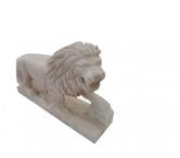 Travertin Classique Beige Lion Sculpture 125x80 cm REF 1819