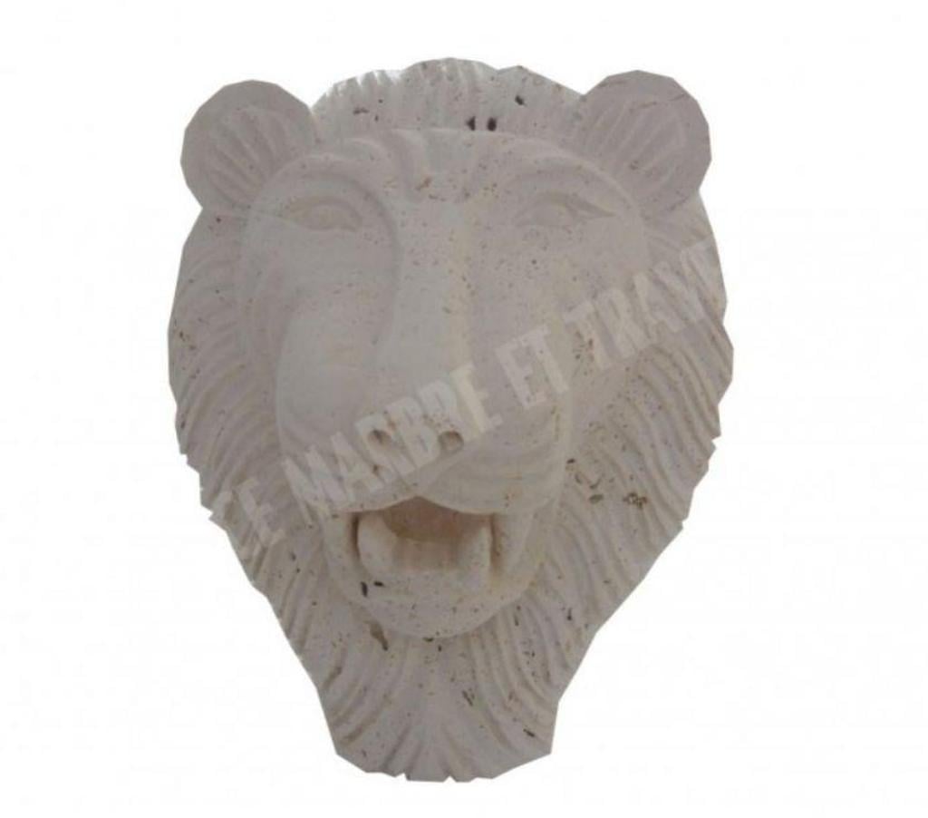  Var Forcalqueiret - 83136 - Photos Vivastreet Travertin Clssb Tête de Lion Sculpture 30x40 cm REF 1820