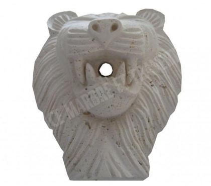 Bricolage - Jardin - Outillage Forcalqueiret Var - Photos Vivastreet Travertin Clssb Tête de Lion Sculpture 30x40 cm REF 1820