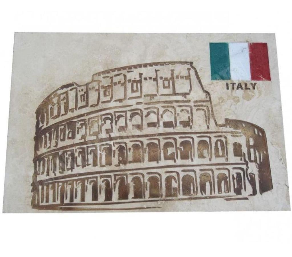  Var Forcalqueiret - 83136 - Photos Vivastreet Travertin Tableau Colisée de Rome 40x61 cm REF 800