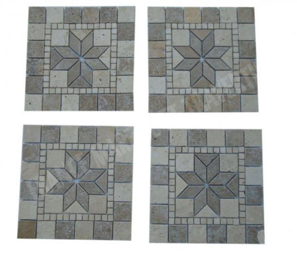  Var Forcalqueiret - 83136 - Photos Vivastreet Travertin Multicolore Rosace 30,5x30,5 cm REF 3133