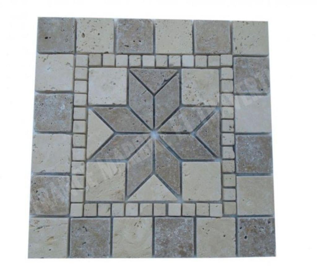  Var Forcalqueiret - 83136 - Photos Vivastreet Travertin Multicolore Rosace 30,5x30,5 cm REF 3133