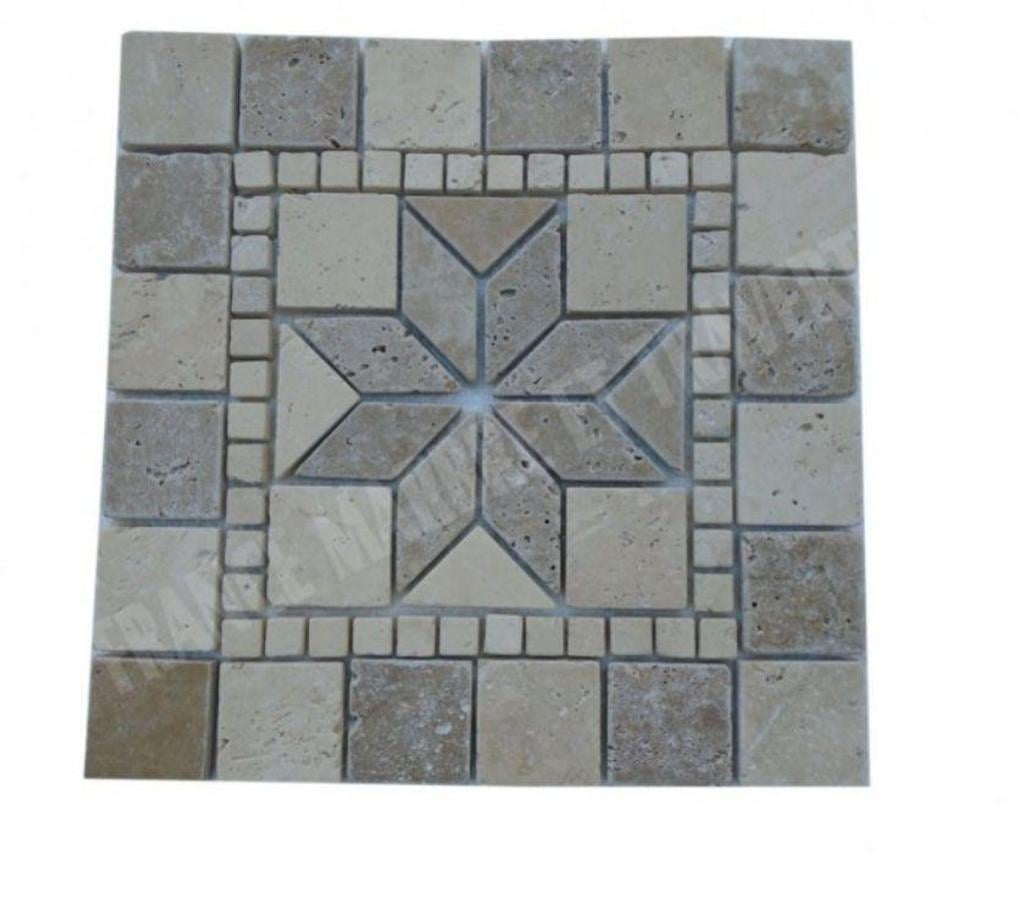  Var Forcalqueiret - 83136 - Photos Vivastreet Travertin Multicolore Rosace 30,5x30,5 cm REF 3133