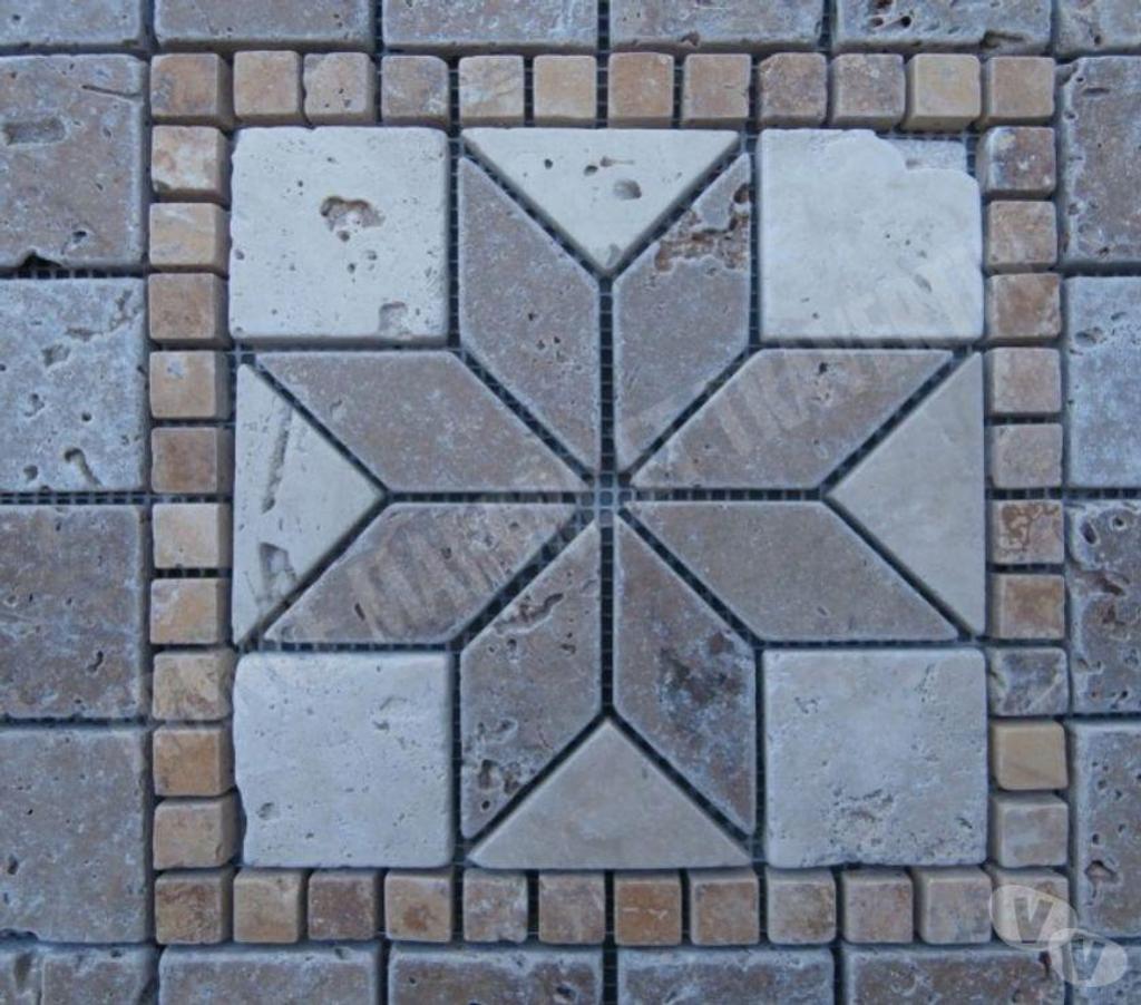  Var Forcalqueiret - 83136 - Photos Vivastreet Travertin Multicolore Rosace 30,5x30,5 cm REF 1665