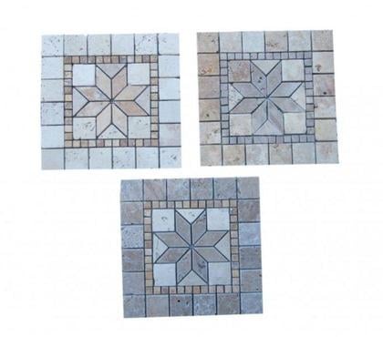 Bricolage - Jardin - Outillage Forcalqueiret Var - Photos Vivastreet Travertin Multicolore Rosace 30,5x30,5 cm REF 1665