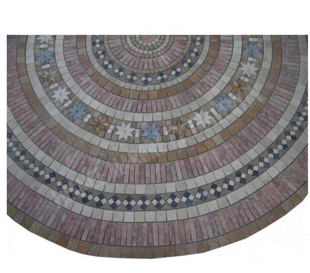  Var Forcalqueiret - 83136 - Photos Vivastreet Travertin Mixte Rosace Ronde Diametre 200 cm REF 1543