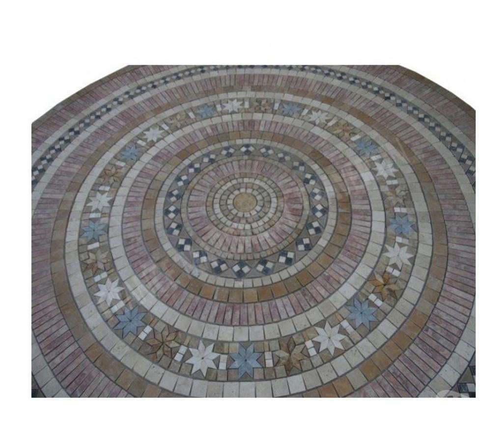  Var Forcalqueiret - 83136 - Photos Vivastreet Travertin Mixte Rosace Ronde Diametre 200 cm REF 1543